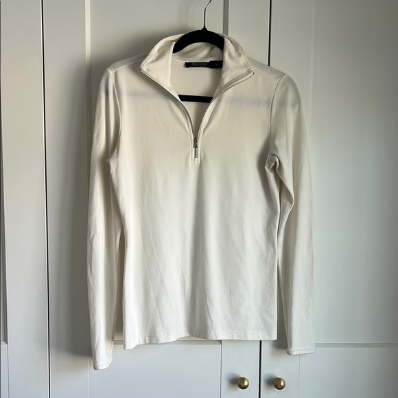 RL Polo Golf White Quarter-Zip Pullover | Small - Picture 1 of 3